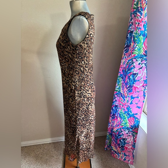 Vintage Studio One Leopard Print Maxi Dress With Cropped Jacket - Picture 9 of 13
